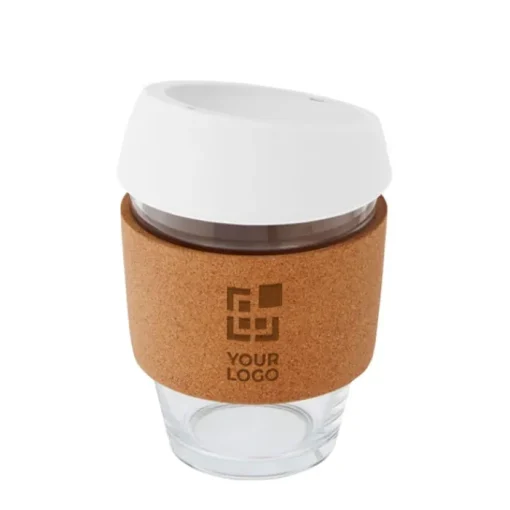 Gift Campaign Bicchiere tappo silicone parete singola 360ml Takeaway Cork Grip> Bicchieri Take Away