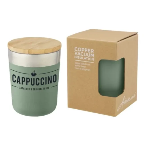 Gift Campaign Bicchiere termico acciaio coperchio in bambù 330ml Organic Cover> Bicchieri Termici Personalizzati