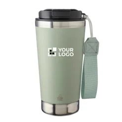 Gift Campaign Bicchiere termico con cinturino coordinato e coperchio nero da 500 ml></noscript> Bicchieri Termici Personalizzati