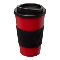 Gift Campaign Bicchiere termico coperchio a vite e impugnatura 350ml White Americano> Bicchieri Take Away