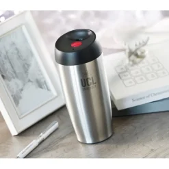 Gift Campaign Bicchiere termico da asporto con meccanismo a pressione 350ml Valve></noscript> Bicchieri Termici Personalizzati