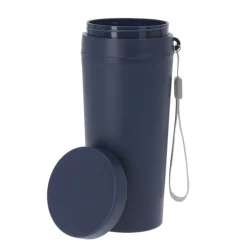 Gift Campaign Bicchiere termico da viaggio con tappo a vite e laccetto da 320ml> Bicchieri Termici Personalizzati