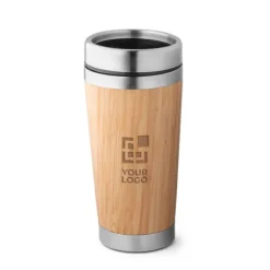Gift Campaign Bicchiere termico da viaggio in bambù e acciaio inossidabile Bamboo> Gadget Ecologici|Bicchieri Termici Personalizzati