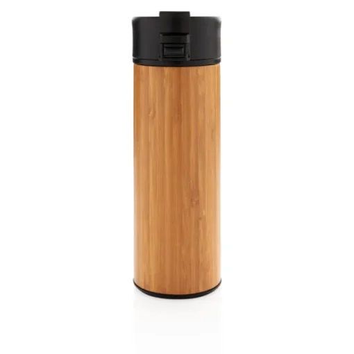 Gift Campaign Bicchiere termico d'asporto con logo in acciaio e bambù da 450 ml Wood> Bicchieri Termici Personalizzati