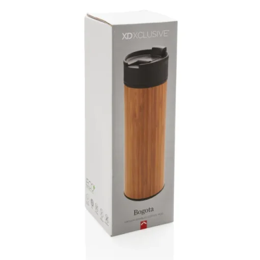 Gift Campaign Bicchiere termico d'asporto con logo in acciaio e bambù da 450 ml Wood> Bicchieri Termici Personalizzati