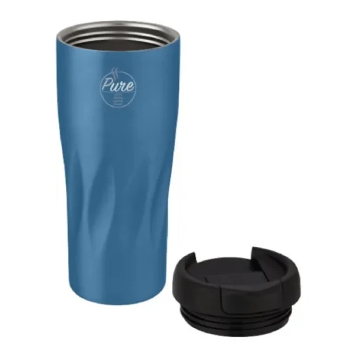 Gift Campaign Bicchiere termico d'asporto con disegno geometrico 450ml Waves> Bicchieri Termici Personalizzati