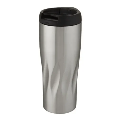Gift Campaign Bicchiere termico d'asporto con disegno geometrico 450ml Waves> Bicchieri Termici Personalizzati