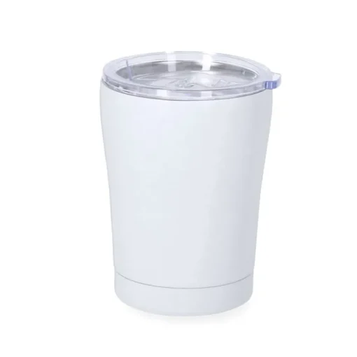 Gift Campaign Bicchiere termico in acciaio con rivestimento in gomma e tappo 350ml> Bicchieri Termici Personalizzati|Bicchieri Take Away