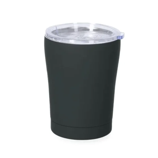 Gift Campaign Bicchiere termico in acciaio con rivestimento in gomma e tappo 350ml> Bicchieri Termici Personalizzati|Bicchieri Take Away