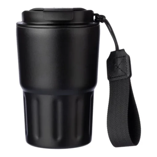 Gift Campaign Bicchiere termico in acciaio verniciato a polvere con laccetto 320ml> Bicchieri Termici Personalizzati