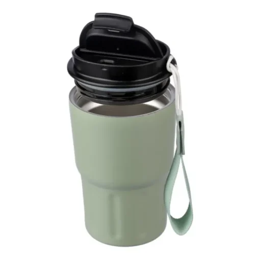 Gift Campaign Bicchiere termico in acciaio verniciato a polvere con laccetto 320ml> Bicchieri Termici Personalizzati