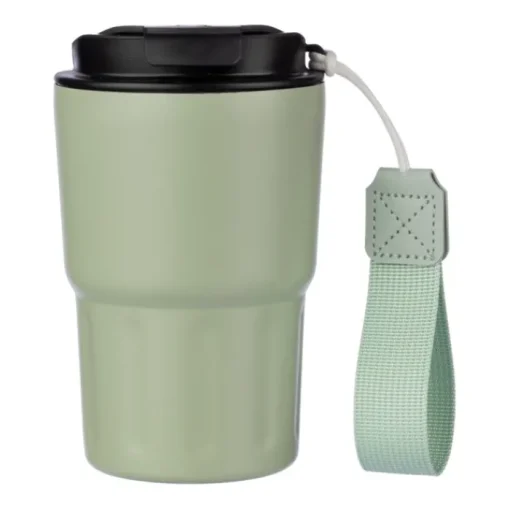 Gift Campaign Bicchiere termico in acciaio verniciato a polvere con laccetto 320ml> Bicchieri Termici Personalizzati