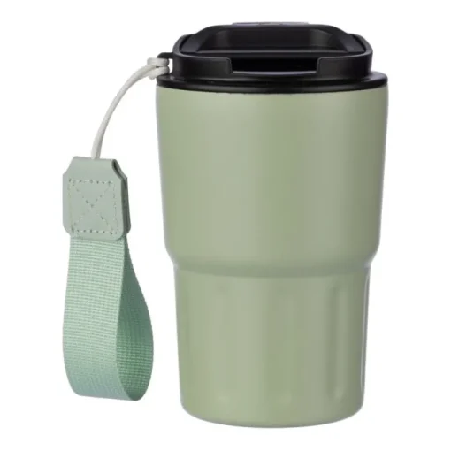Gift Campaign Bicchiere termico in acciaio verniciato a polvere con laccetto 320ml> Bicchieri Termici Personalizzati