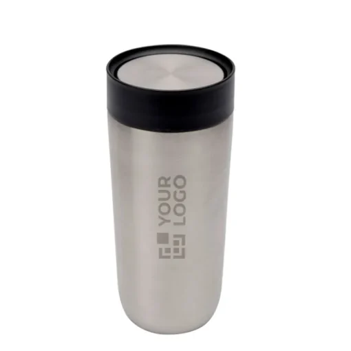 Gift Campaign Bicchiere termico in acciaio inossidabile apertura a pulsante 350ml> Bicchieri Termici Personalizzati