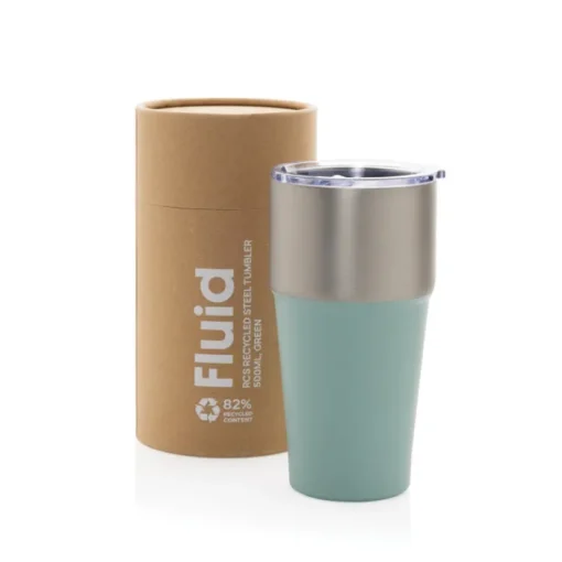 Gift Campaign Bicchiere termico in acciaio inox riciclato anti-perdita da 500ml> Bicchieri Termici Personalizzati