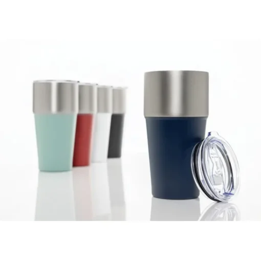 Gift Campaign Bicchiere termico in acciaio inox riciclato anti-perdita da 500ml> Bicchieri Termici Personalizzati