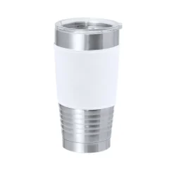 Gift Campaign Bicchiere termico in acciaio inox con fascia in PU colorata da 420ml><noscript><img width=