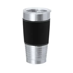 Gift Campaign Bicchiere termico in acciaio inox con fascia in PU colorata da 420ml><noscript><img width=