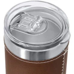 Gift Campaign Bicchiere termico in acciaio inox con fascia in PU colorata da 530ml> Bicchieri Termici Personalizzati|Bicchieri Take Away