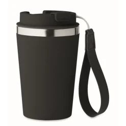 Gift Campaign Bicchiere termico in acciaio inox con laccetto da trasporto 350ml> Bicchieri Take Away