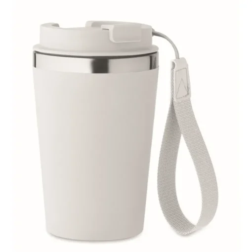 Gift Campaign Bicchiere termico in acciaio inox con laccetto da trasporto 350ml> Bicchieri Take Away