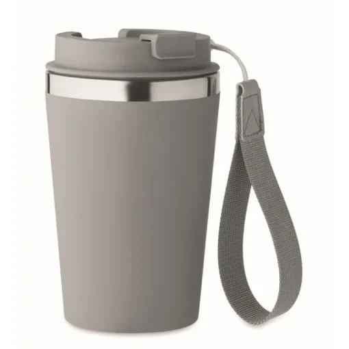 Gift Campaign Bicchiere termico in acciaio inox con laccetto da trasporto 350ml> Bicchieri Take Away