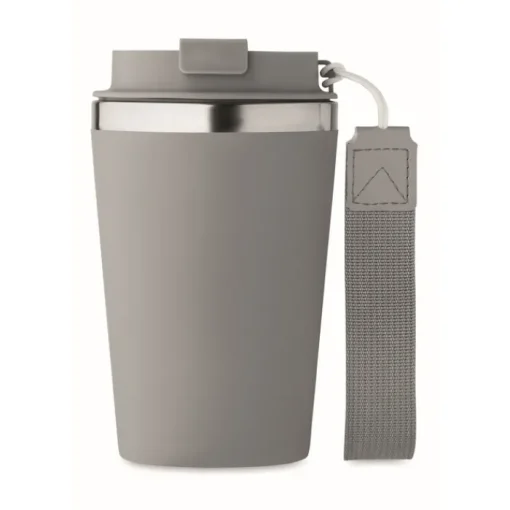 Gift Campaign Bicchiere termico in acciaio inox con laccetto da trasporto 350ml> Bicchieri Take Away