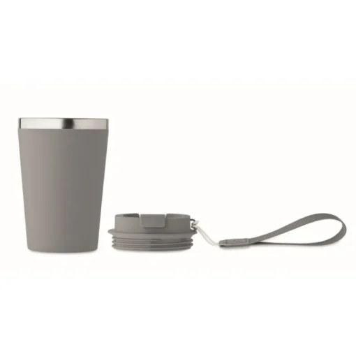 Gift Campaign Bicchiere termico in acciaio inox con laccetto da trasporto 350ml> Bicchieri Take Away