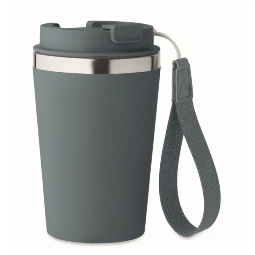 Gift Campaign Bicchiere termico in acciaio inox con laccetto da trasporto 350ml> Bicchieri Take Away
