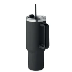 Gift Campaign Bicchiere termico in acciaio inox riciclato con tappo e cannuccia 1.2l> Bicchieri Termici Personalizzati