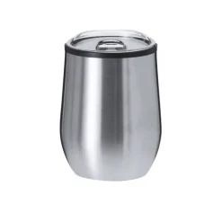 Gift Campaign Bicchiere termico in acciaio inox con coperchio trasparente 330 ml><noscript><img width=