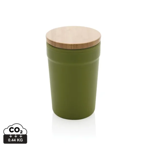 Gift Campaign Bicchiere termico in PP riciclato certificato e bambù 300ml EcoBrew> Gadget Ecologici|Bicchieri Termici Personalizzati