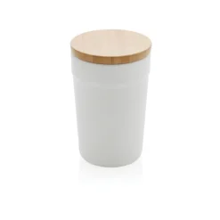 Gift Campaign Bicchiere termico in PP riciclato certificato e bambù 300ml EcoBrew></noscript> Gadget Ecologici|Bicchieri Termici Personalizzati