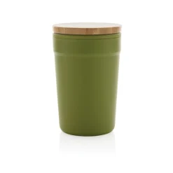 Gift Campaign Bicchiere termico in PP riciclato certificato e bambù 300ml EcoBrew></noscript> Gadget Ecologici|Bicchieri Termici Personalizzati