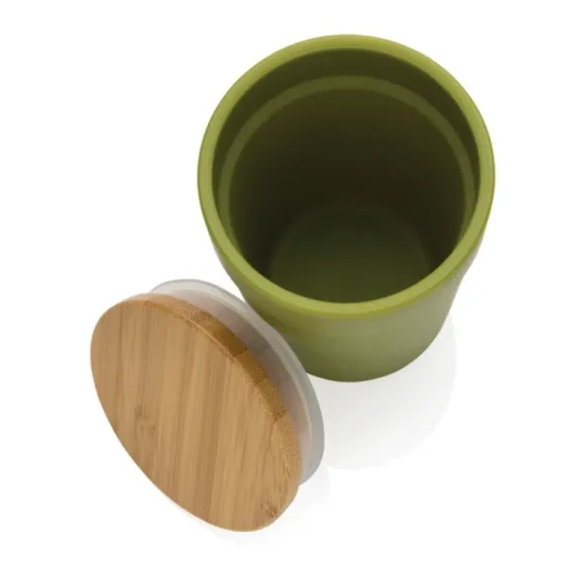 Gift Campaign Bicchiere termico in PP riciclato certificato e bambù 300ml EcoBrew> Gadget Ecologici|Bicchieri Termici Personalizzati