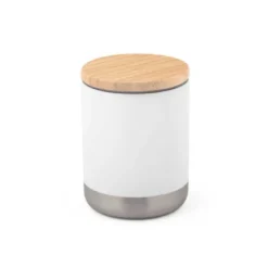 Gift Campaign Bicchiere termico piccolo in acciaio con tappo in bambù 370ml Scandi></noscript> Bicchieri Termici Personalizzati