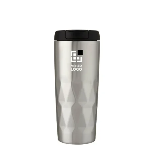 Gift Campaign Bicchiere termico take away con design geometrico 450ml Prism> Bicchieri Termici Personalizzati