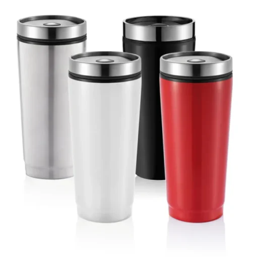 Gift Campaign Bicchieri da viaggio con logo in acciaio ed interno in PP 350ml Spot> Bicchieri Termici Personalizzati