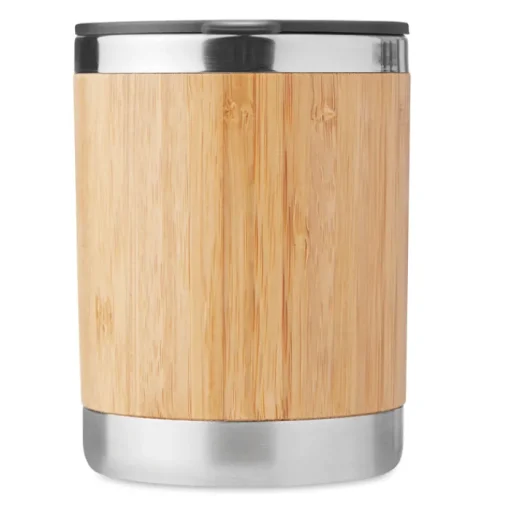 Gift Campaign Bicchieri da viaggio personalizzati in acciaio e bambù 250ml Sweden> Gadget Ecologici|Bicchieri Termici Personalizzati