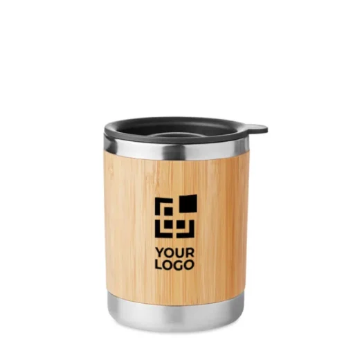 Gift Campaign Bicchieri da viaggio personalizzati in acciaio e bambù 250ml Sweden> Gadget Ecologici|Bicchieri Termici Personalizzati