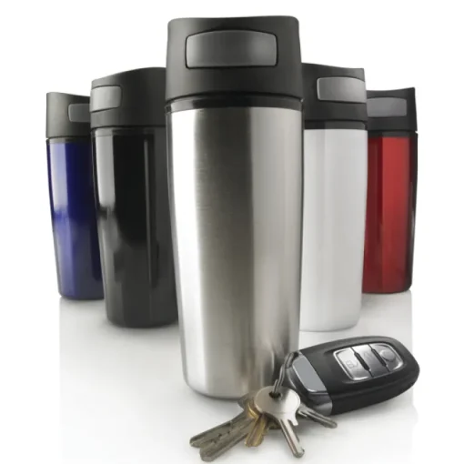 Gift Campaign Bicchieri d'asporto con tappo anti goccia a bottone 300ml Original> Bicchieri Termici Personalizzati