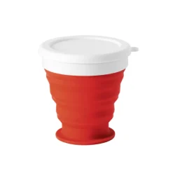 Gift Campaign Bicchieri promozionali pieghevoli con tappo bianco Colors 250 ml> Bicchieri Di Plastica Personalizzati