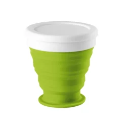 Gift Campaign Bicchieri promozionali pieghevoli con tappo bianco Colors 250 ml><noscript><img width=