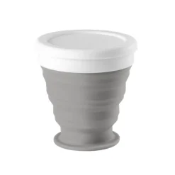 Gift Campaign Bicchieri promozionali pieghevoli con tappo bianco Colors 250 ml><noscript><img width=