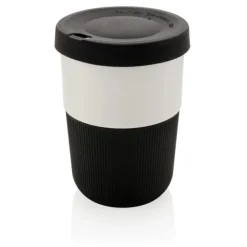 Gift Campaign Bicchieri take away con base e tappo in silicone colorati 380ml Funny> Bicchieri Take Away