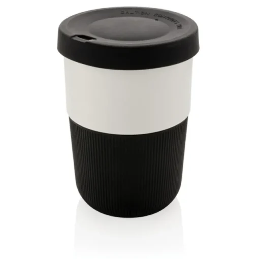 Gift Campaign Bicchieri take away con base e tappo in silicone colorati 380ml Funny> Bicchieri Take Away