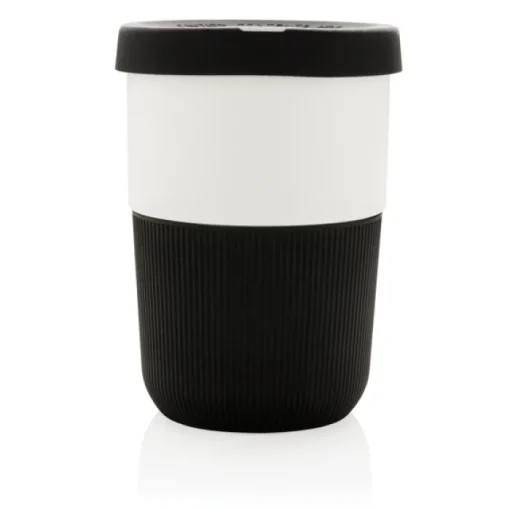 Gift Campaign Bicchieri take away con base e tappo in silicone colorati 380ml Funny> Bicchieri Take Away