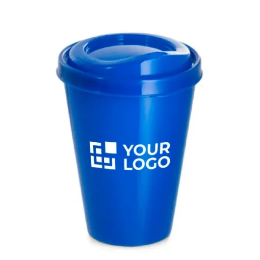 Gift Campaign Bicchieri take away personalizzati di plastica con coperchio 430ml FullColor> Bicchieri Take Away