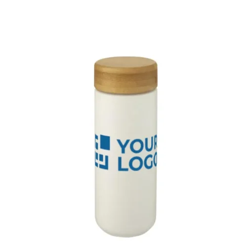 Gift Campaign Bicchieri termici personalizzati in ceramica con tappo in bambù 300ml> Bicchieri Termici Personalizzati