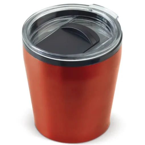 Gift Campaign Bicchierino da viaggio in acciaio con tappo a vite in plastica 180ml> Bicchieri Termici Personalizzati|Bicchieri Take Away